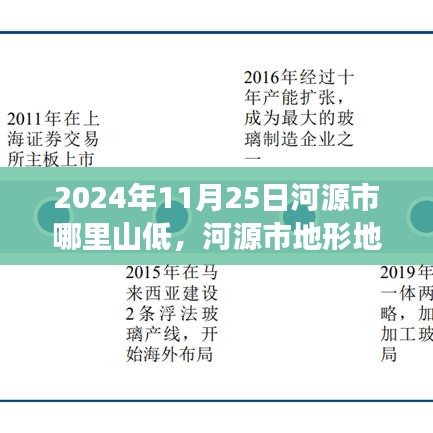 河源市地形地貌分析，探寻最佳山低地点（以2024年11月25日为视角）