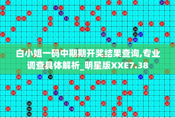 白小姐一码中期期开奖结果查询,专业调查具体解析_明星版XXE7.38