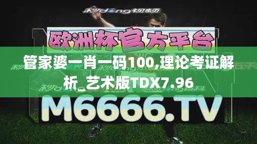 管家婆一肖一码100,理论考证解析_艺术版TDX7.96