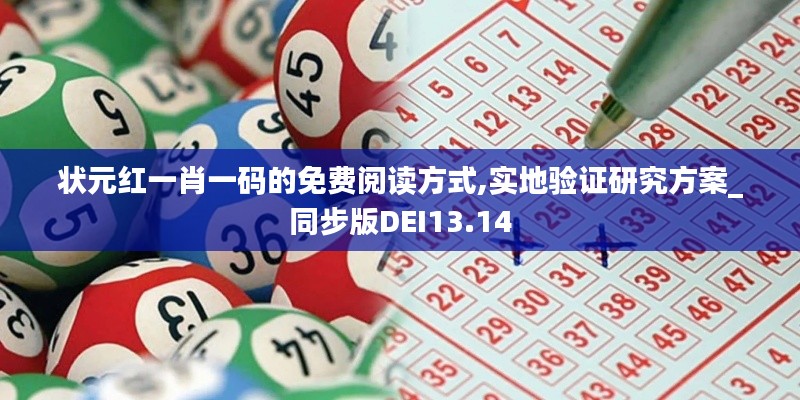 状元红一肖一码的免费阅读方式,实地验证研究方案_同步版DEI13.14