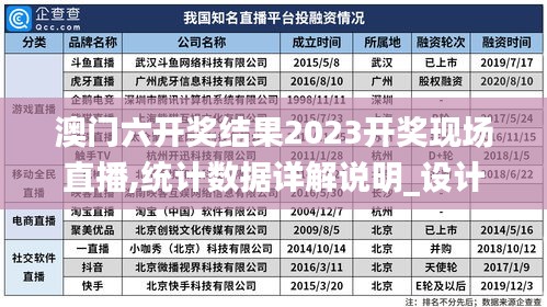 澳门六开奖结果2023开奖现场直播,统计数据详解说明_设计师版MIP13.91