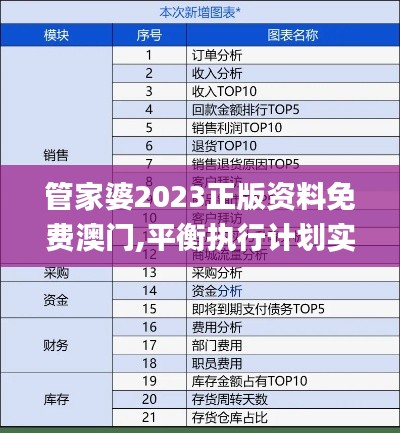 管家婆2023正版资料免费澳门,平衡执行计划实施_定制版SMA13.17