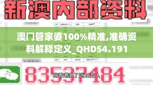 澳门管家婆100%精准,准确资料解释定义_QHD54.191