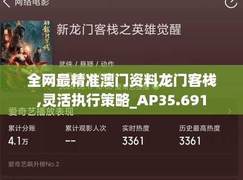 全网最精准澳门资料龙门客栈,灵活执行策略_AP35.691