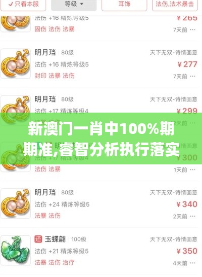新澳门一肖中100%期期准,睿智分析执行落实_GT32.333