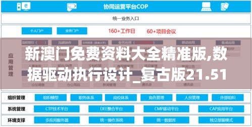 新澳门免费资料大全精准版,数据驱动执行设计_复古版21.515