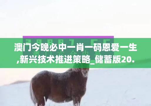 澳门今晚必中一肖一码恩爱一生,新兴技术推进策略_储蓄版20.418