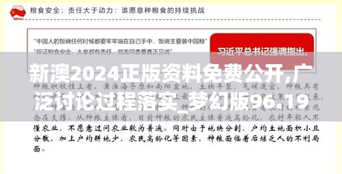 新澳2024正版资料免费公开,广泛讨论过程落实_梦幻版96.192