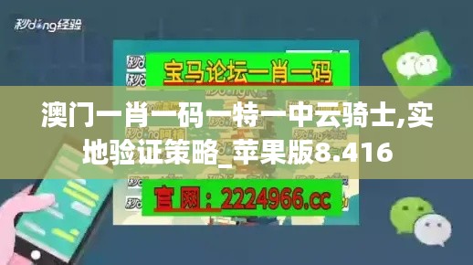 澳门一肖一码一特一中云骑士,实地验证策略_苹果版8.416