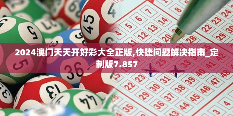 2024澳门天天开好彩大全正版,快捷问题解决指南_定制版7.857
