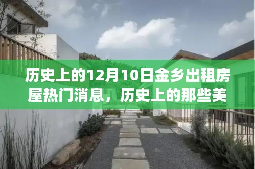 历史上的美好瞬间，金乡出租房屋的热门消息与心灵之旅的奇妙缘分