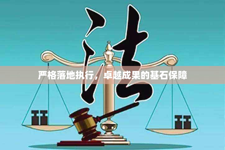 严格落地执行，卓越成果的基石保障