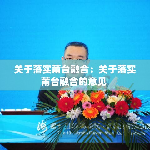 关于落实莆台融合：关于落实莆台融合的意见 
