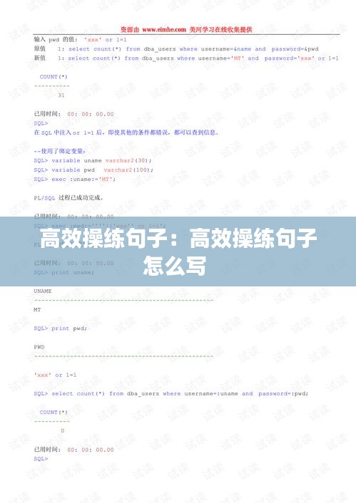 高效操练句子：高效操练句子怎么写 