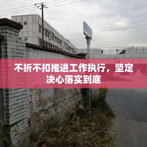 不折不扣推进工作执行，坚定决心落实到底