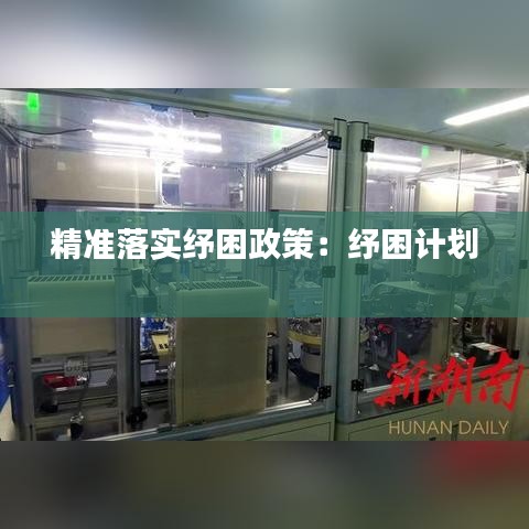 精准落实纾困政策：纾困计划 