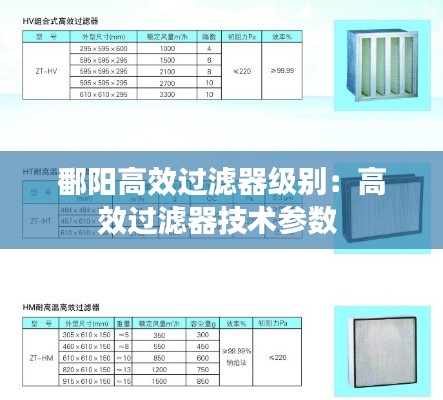 鄱阳高效过滤器级别：高效过滤器技术参数 