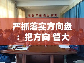 严抓落实方向盘：把方向 管大局 保落实还是促落实 