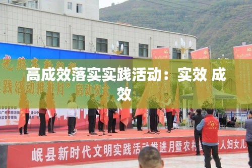 高成效落实实践活动：实效 成效 