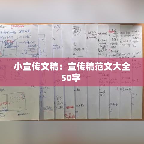 小宣传文稿：宣传稿范文大全50字 