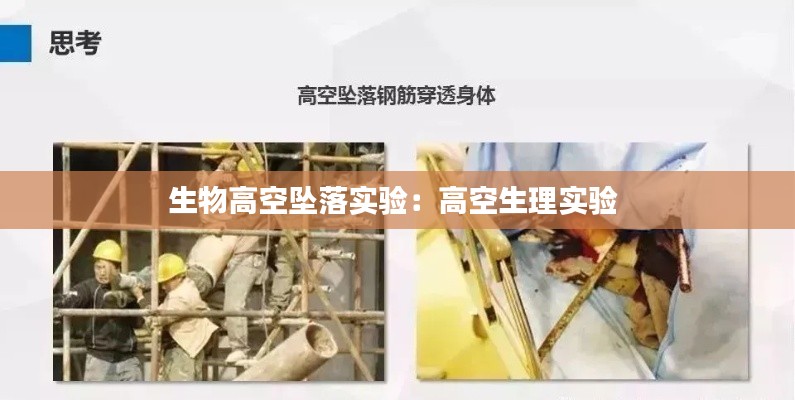 生物高空坠落实验：高空生理实验 