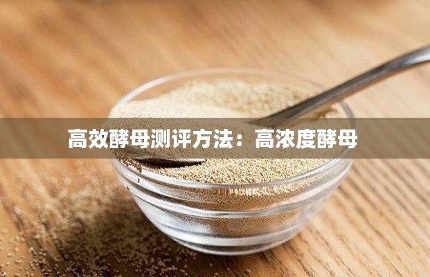 高效酵母测评方法：高浓度酵母 
