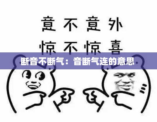 断音不断气：音断气连的意思 