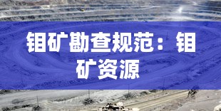 钼矿勘查规范：钼矿资源 