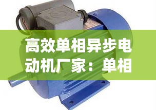 高效单相异步电动机厂家：单相异步电机工作原理详解 