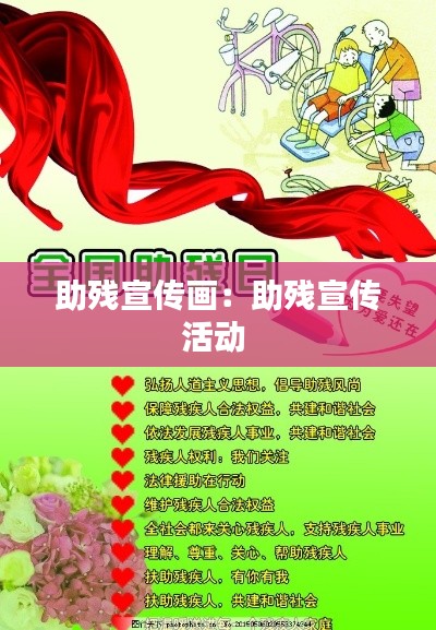 助残宣传画：助残宣传活动 