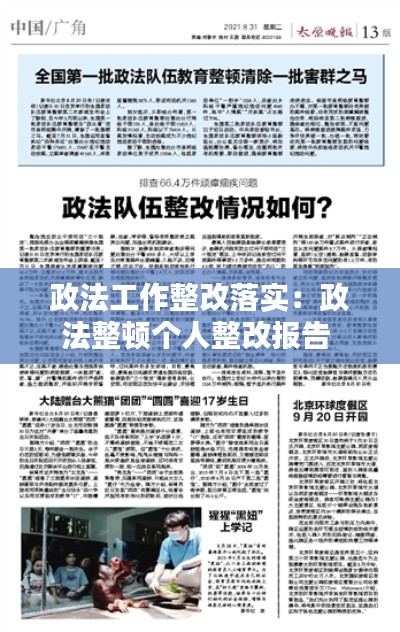政法工作整改落实：政法整顿个人整改报告 