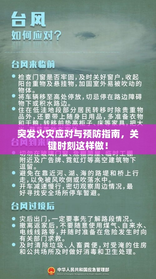 突发火灾应对与预防指南，关键时刻这样做！