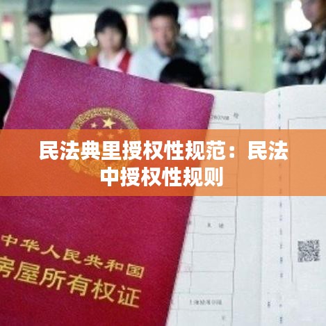 民法典里授权性规范：民法中授权性规则 