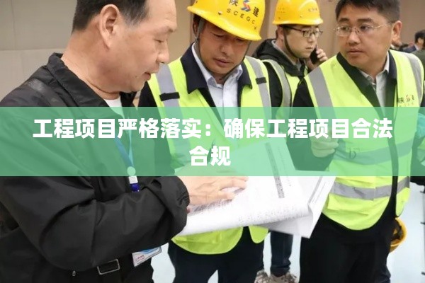 工程项目严格落实：确保工程项目合法合规 