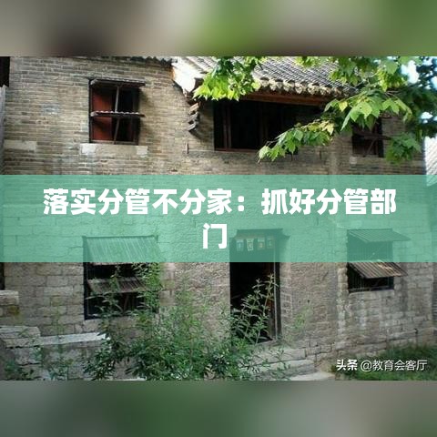 落实分管不分家：抓好分管部门 