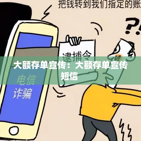 大额存单宣传：大额存单宣传短信 