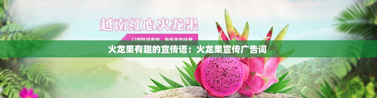 火龙果有趣的宣传语：火龙果宣传广告词 