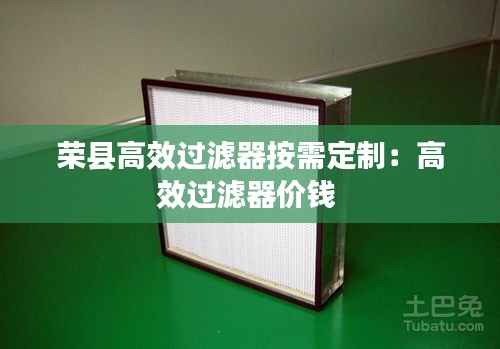 荣县高效过滤器按需定制：高效过滤器价钱 