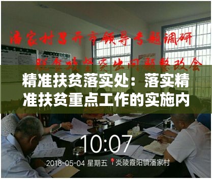 精准扶贫落实处：落实精准扶贫重点工作的实施内容 