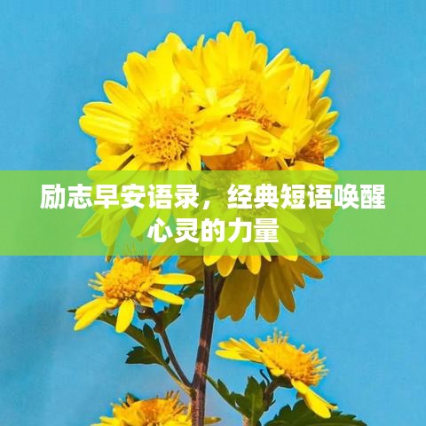 励志早安语录，经典短语唤醒心灵的力量