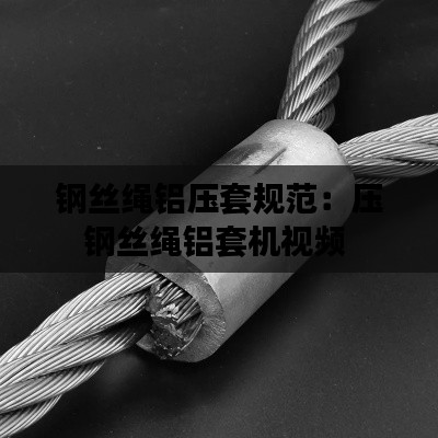 钢丝绳铝压套规范：压钢丝绳铝套机视频 