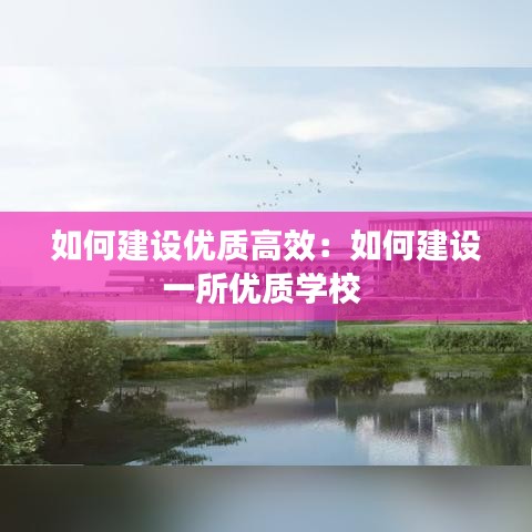 如何建设优质高效：如何建设一所优质学校 