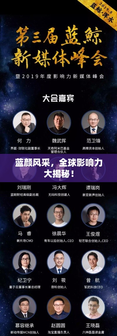 蓝颜风采，全球影响力大揭秘！