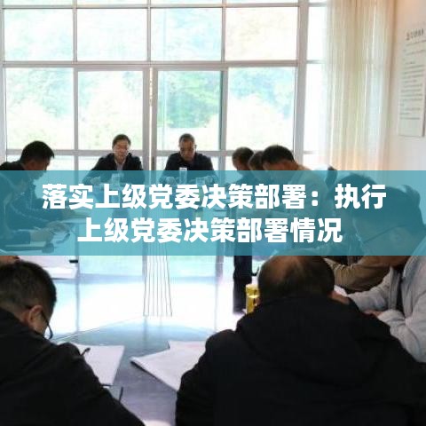 落实上级党委决策部署：执行上级党委决策部署情况 