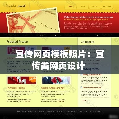 宣传网页模板照片：宣传类网页设计 