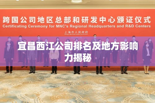 宜昌西江公司排名及地方影响力揭秘