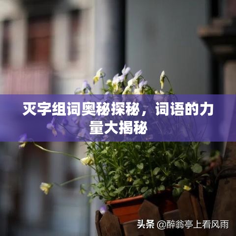 灭字组词奥秘探秘，词语的力量大揭秘