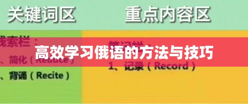 高效学习俄语的方法与技巧