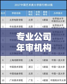 专业公司年审机构权威排名榜单揭晓！