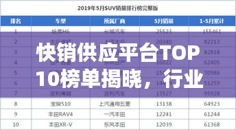 快销供应平台TOP10榜单揭晓，行业巨头排名及特点一网打尽